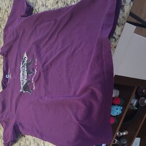 Purple Graphic Women's Short Sleeve Tee